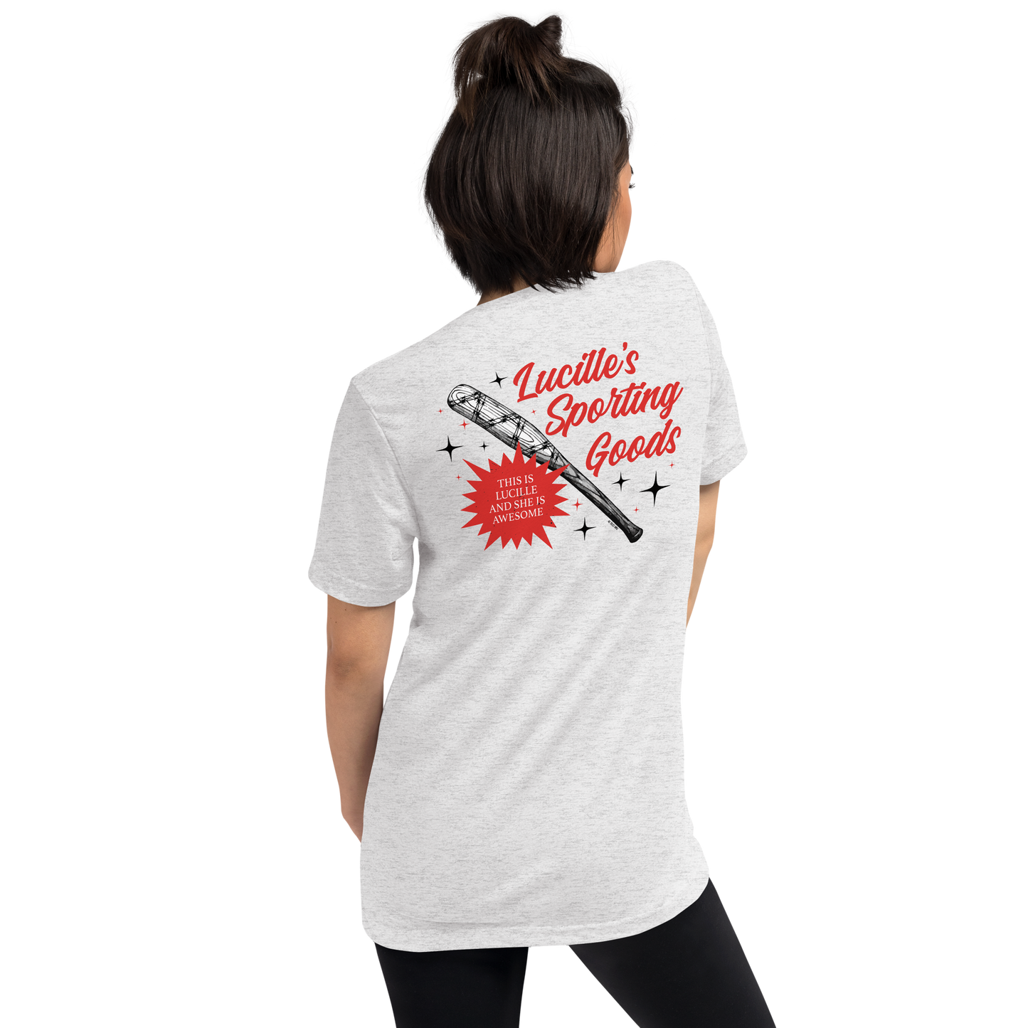 The Walking Dead Lucille's Sporting Goods Adult Tri-Blend T-Shirt