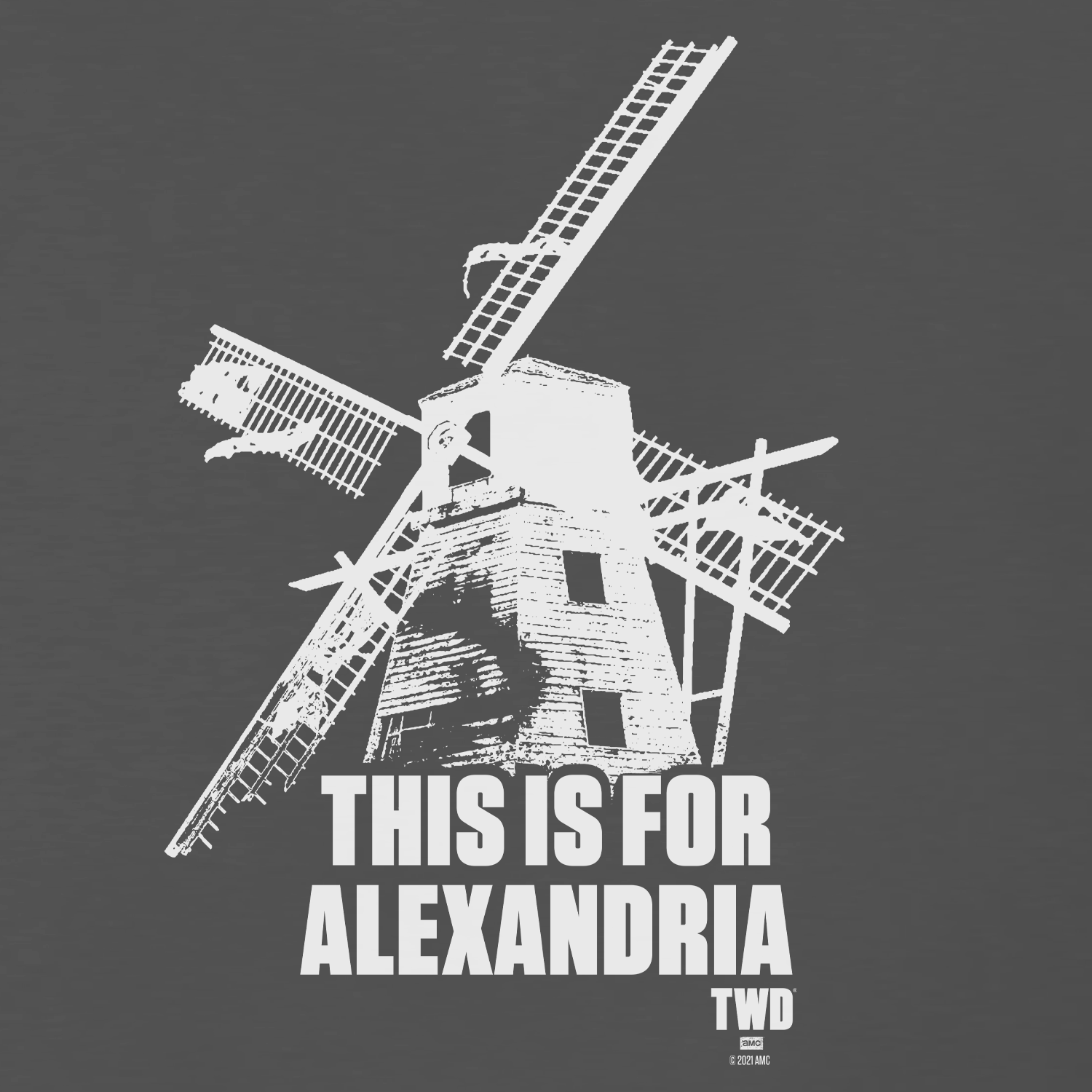 The Walking Dead This Is For Alexandria Adult Short Sleeve T-Shirt-1