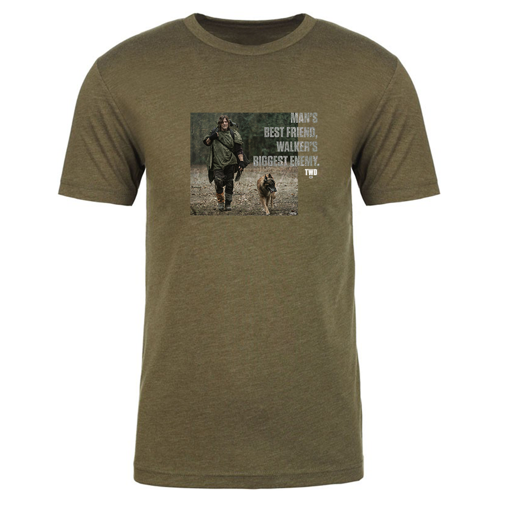 The Walking Dead Man's Best Friend Men's Tri-Blend T-Shirt-0