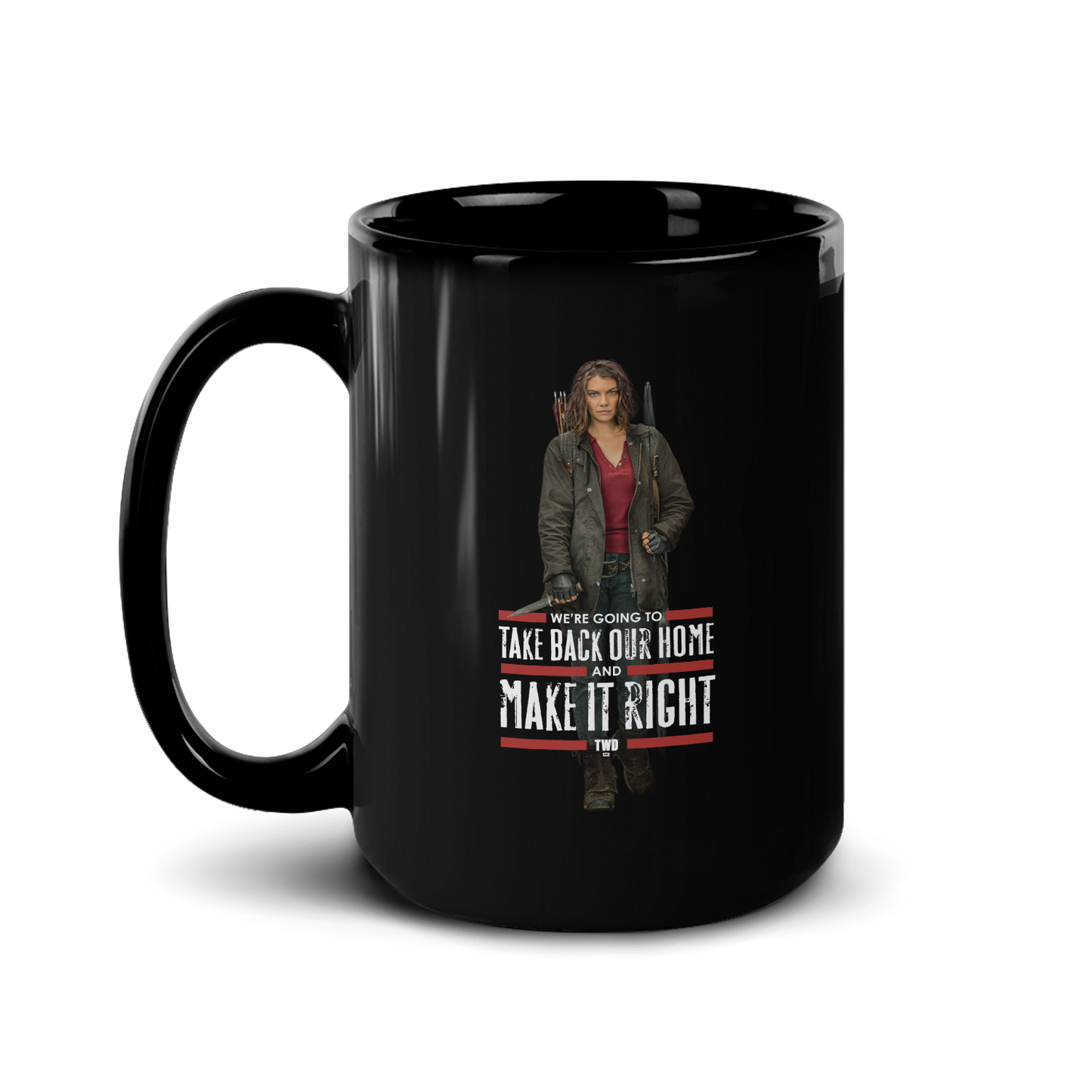 The Walking Dead Maggie Make It Right Black Mug