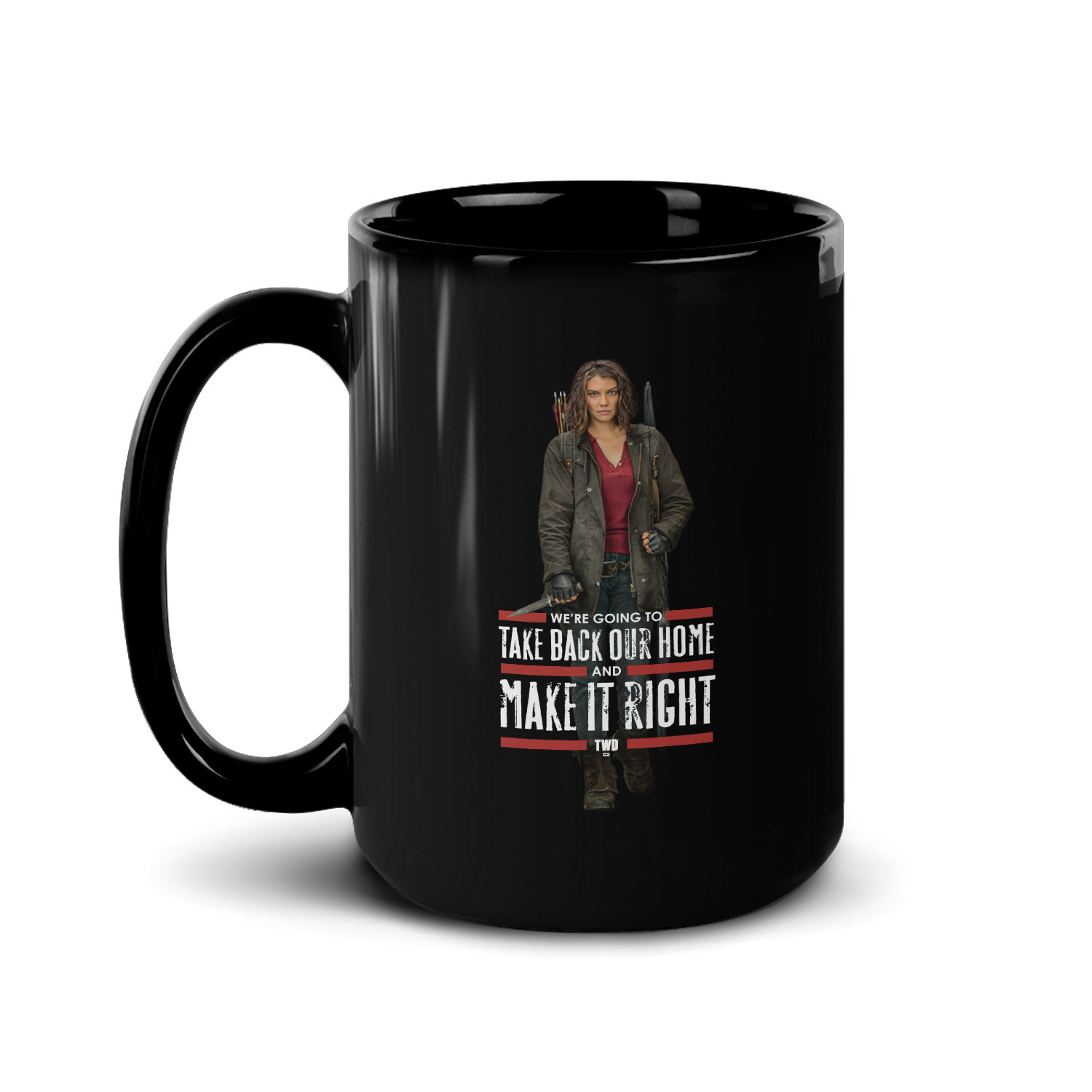 The Walking Dead Maggie Make It Right Black Mug