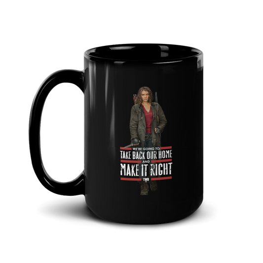 The Walking Dead Maggie Make It Right Black Mug-3