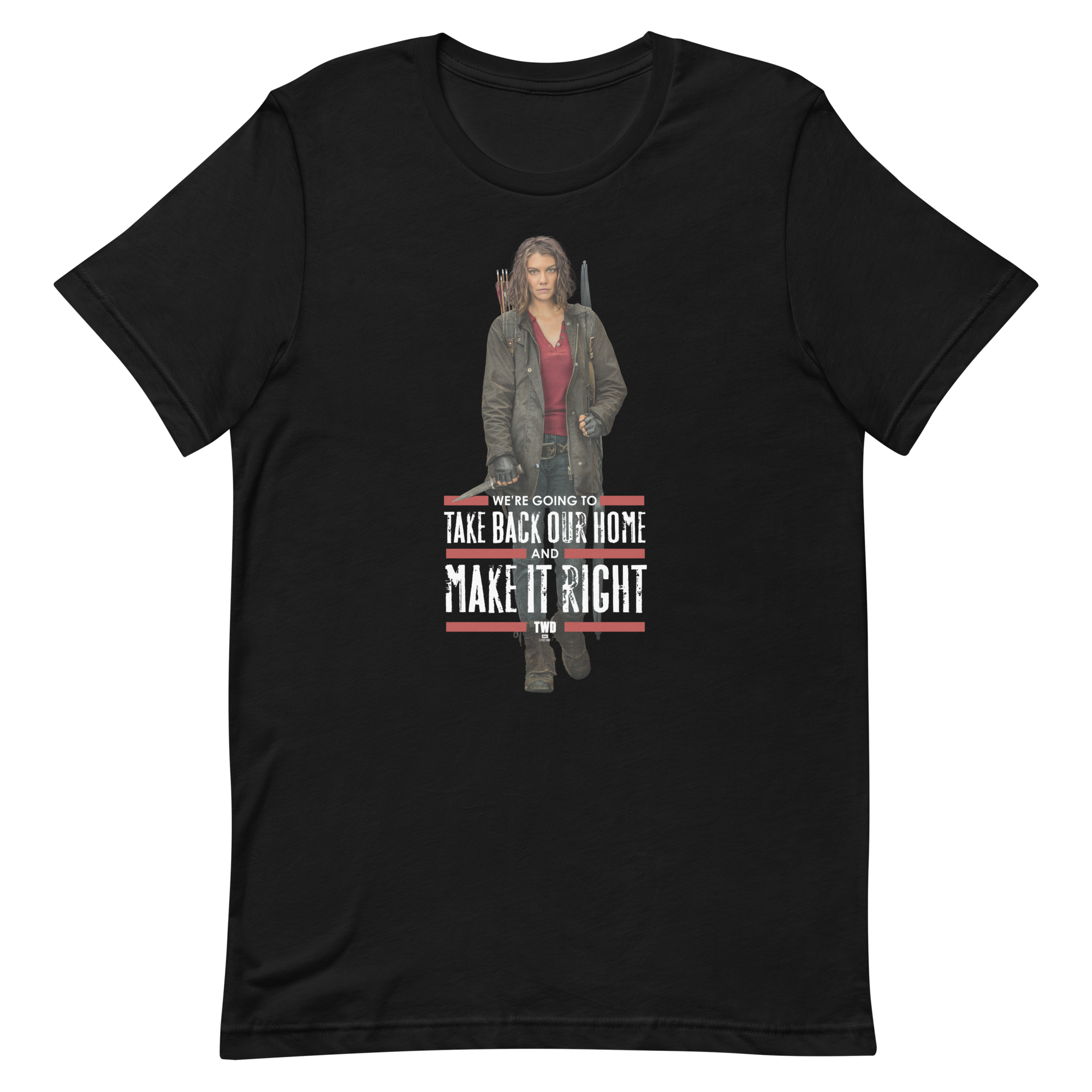 The Walking Dead Maggie Make It Right Adult Short Sleeve T-Shirt-0