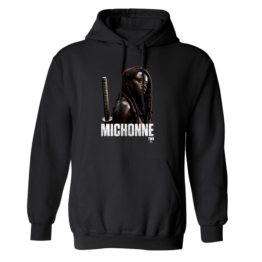 The Walking Dead Michonne Season 10 Fleece Hooded Sweatshirt-0