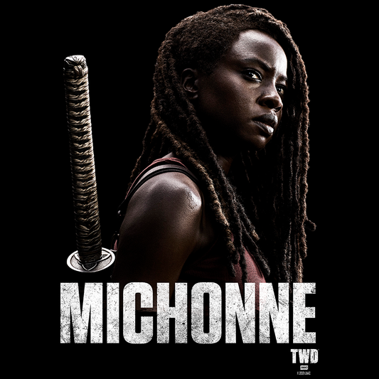 The Walking Dead Michonne Season 10  Adult Short Sleeve T-Shirt-1