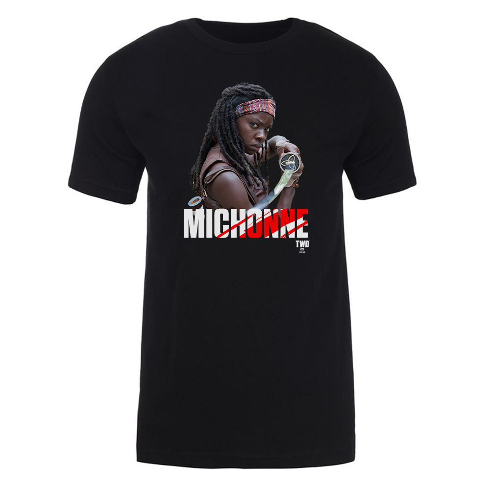 The Walking Dead Season 3 Michonne Adult Short Sleeve T-Shirt-0