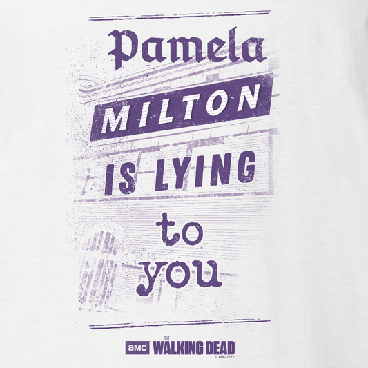 The Walking Dead Milton Newspaper Adult Short Sleeve T-Shirt-1