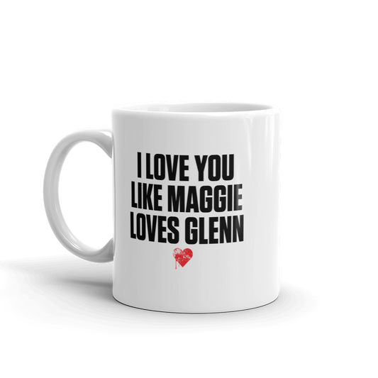 The Walking Dead Maggie Loves Glenn White Mug-4