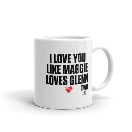 The Walking Dead Maggie Loves Glenn White Mug-3