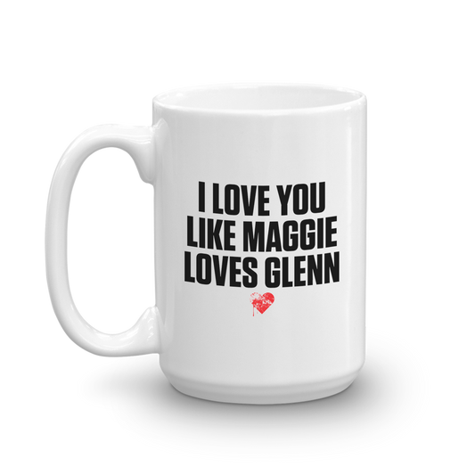 The Walking Dead Maggie Loves Glenn White Mug-2