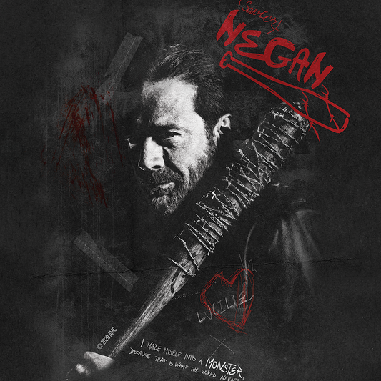The Walking Dead Negan Graffiti Premium Satin Poster-2