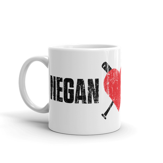 The Walking Dead Negan Heart Lucille White Mug-1