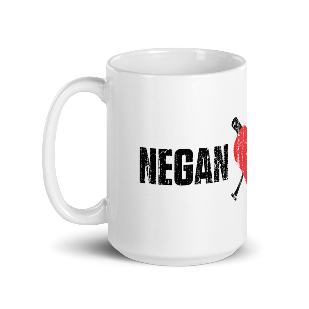 The Walking Dead Negan Heart Lucille White Mug