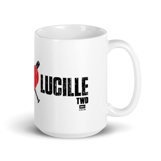 The Walking Dead Negan Heart Lucille White Mug-5