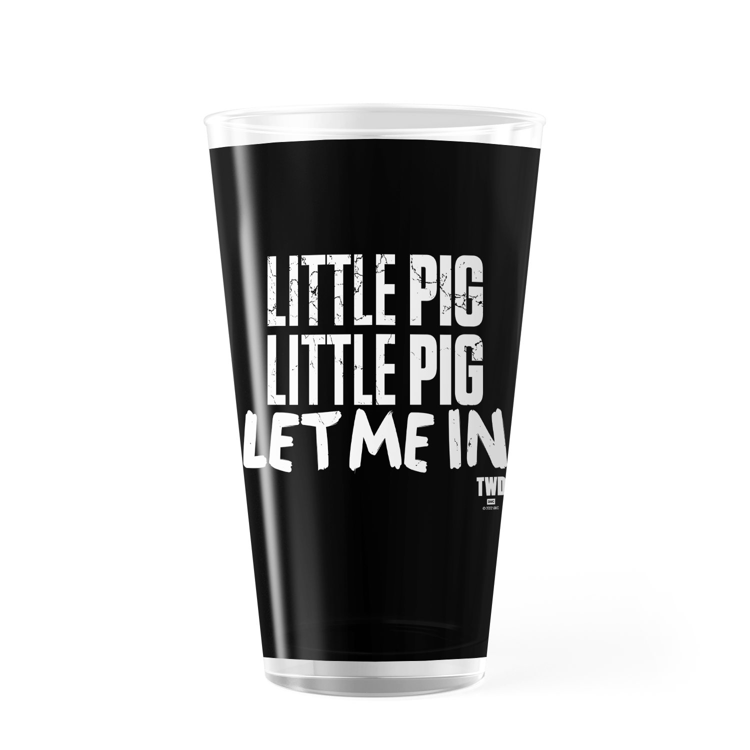 The Walking Dead Negan Little Pig 17 oz Pint Glass