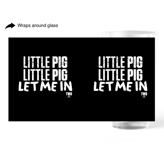 The Walking Dead Negan Little Pig 17 oz Pint Glass-1
