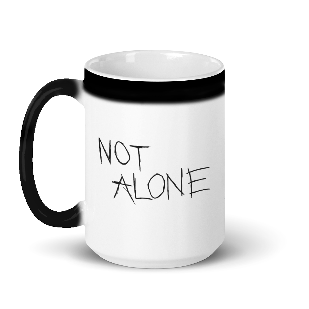 The Walking Dead Not Alone Black Color Changing Mug