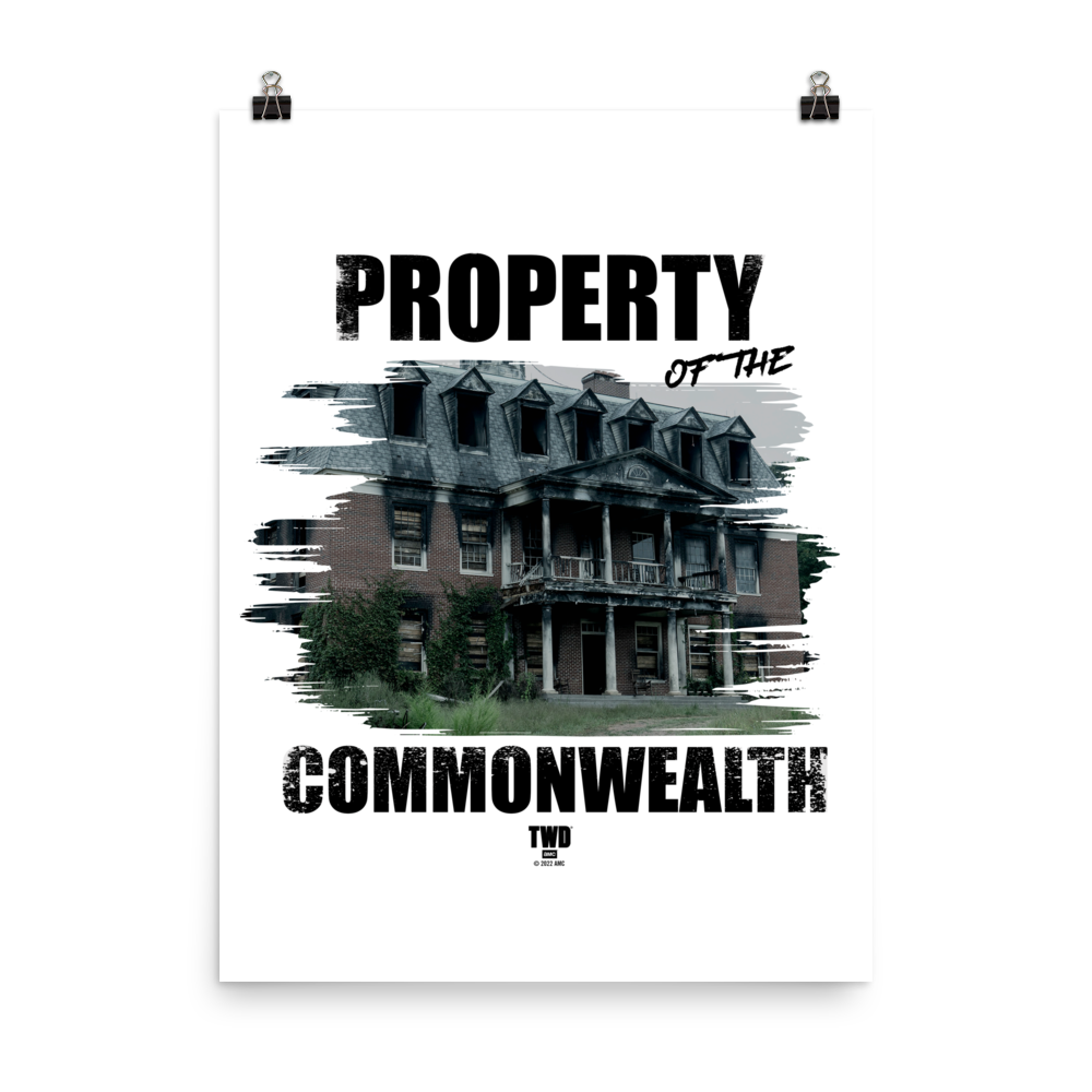 The Walking Dead Property Of Premium Satin Poster-0