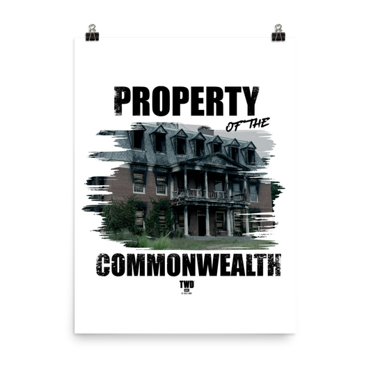 The Walking Dead Property Of Premium Satin Poster-0
