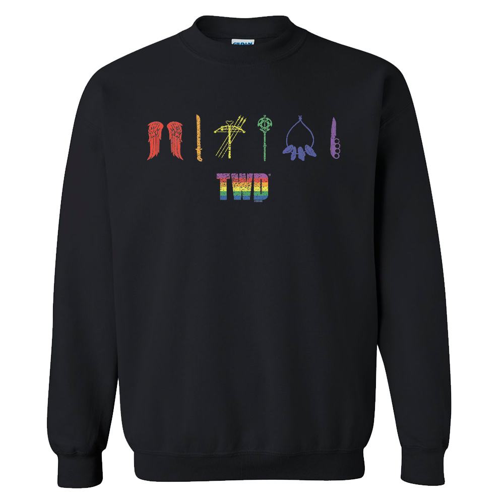 The Walking Dead Pride Icons Fleece Crewneck Sweatshirt