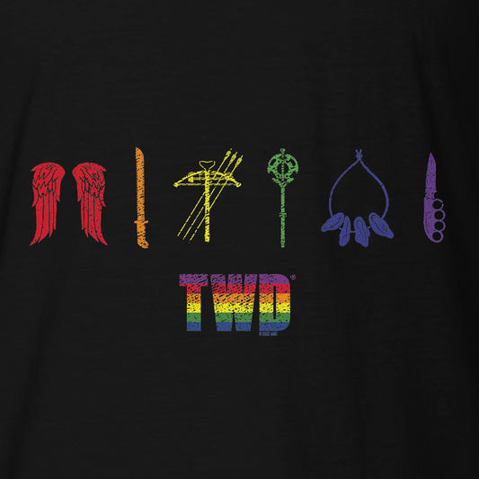 The Walking Dead Pride Icons Fleece Crewneck Sweatshirt-1