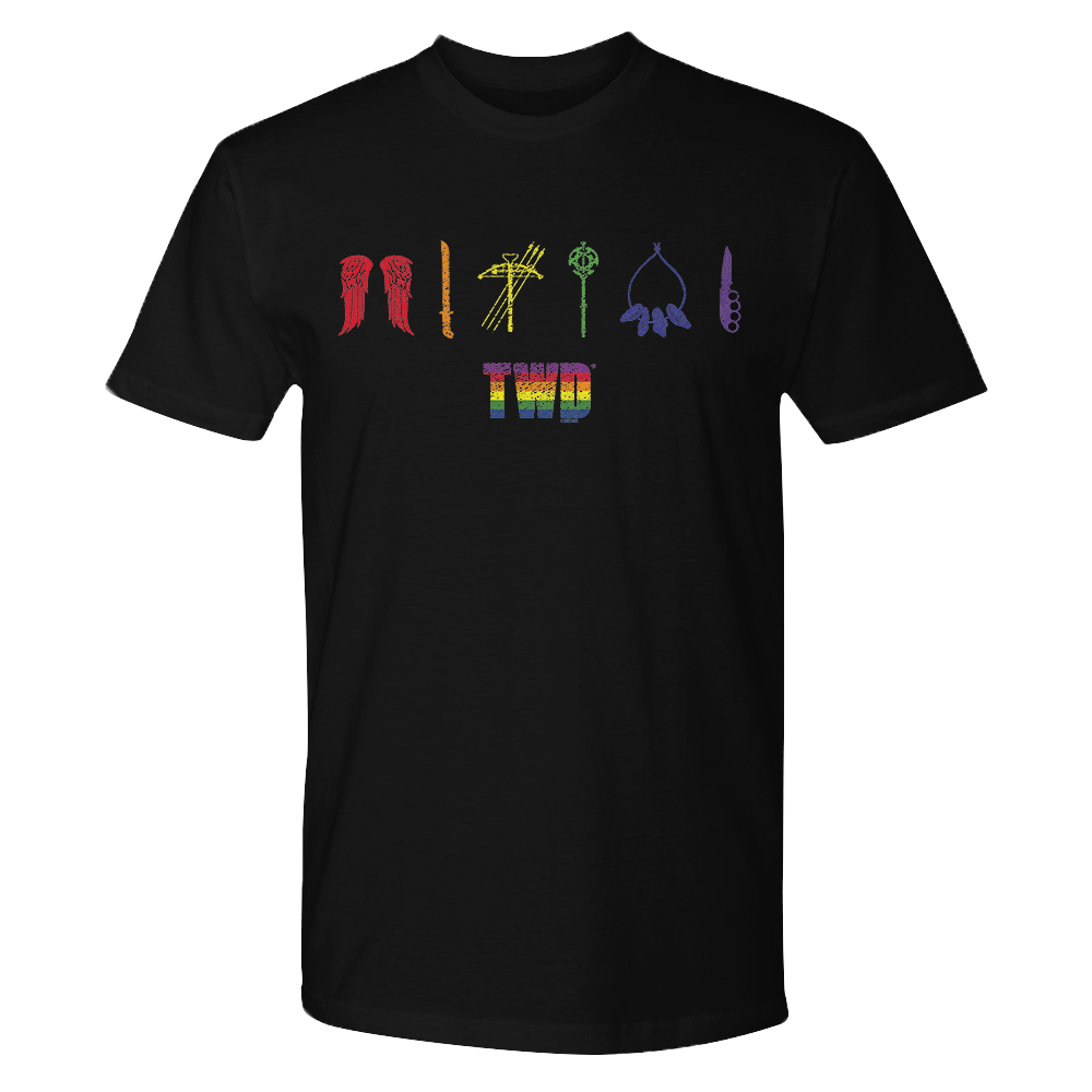 The Walking Dead Pride Icons Adult Short Sleeve T-Shirt-0