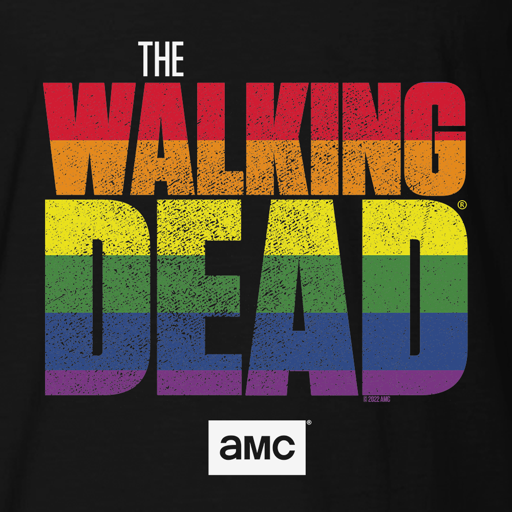The Walking Dead Pride Logo Adult Short Sleeve T-Shirt-1