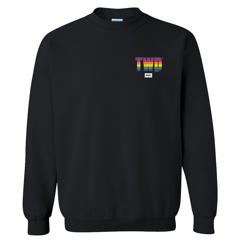 The Walking Dead Pride Icons Stack Fleece Crewneck Sweatshirt-0