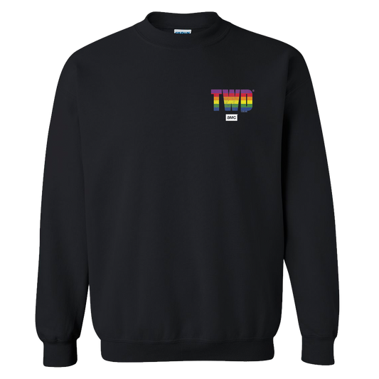 The Walking Dead Pride Icons Stack Fleece Crewneck Sweatshirt-0