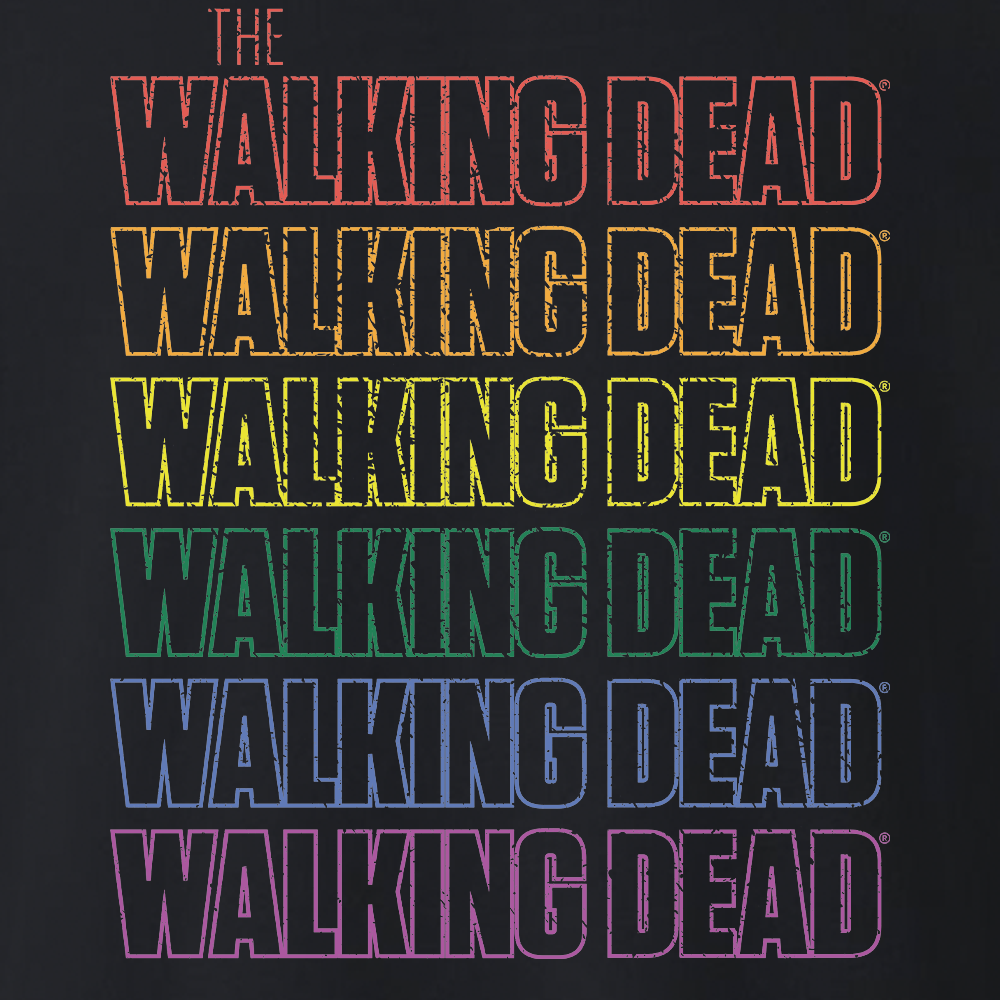 The Walking Dead Pride Repeat Logo Fleece Crewneck Sweatshirt-3
