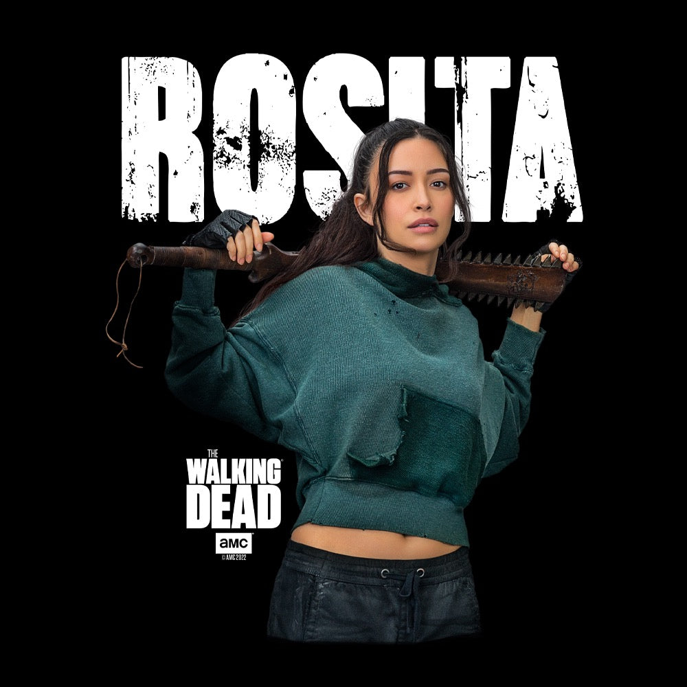 The Walking Dead Rosita Women's Fleece Crop Hooded Sweatshirt