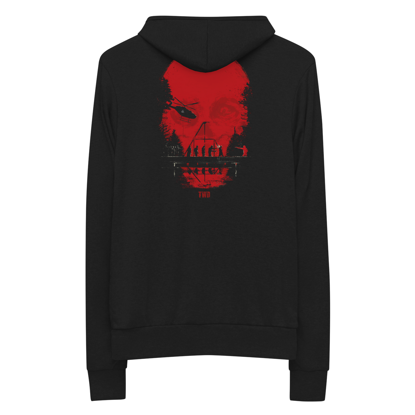 The Walking Dead Skull Zip Up Hoodie