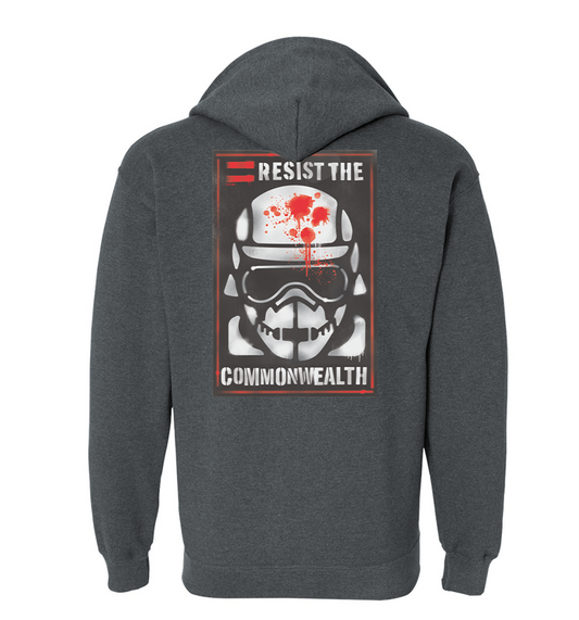 The Walking Dead Resist the Commonwealth Fleece Zip-Up Hooded Sweatshirt-4