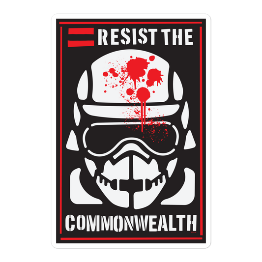 The Walking Dead Resist the Commonwealth Die Cut Sticker-0