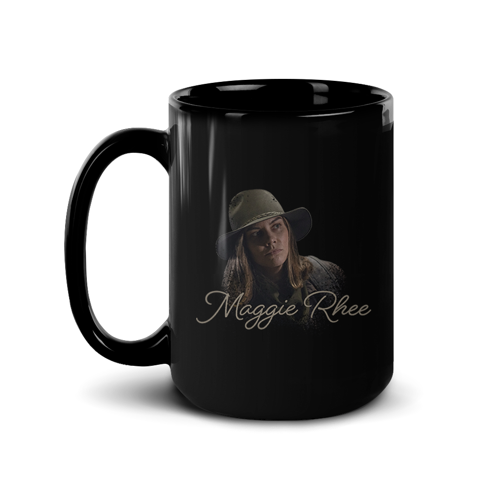 The Walking Dead Season 10 Maggie Rhee Black Mug