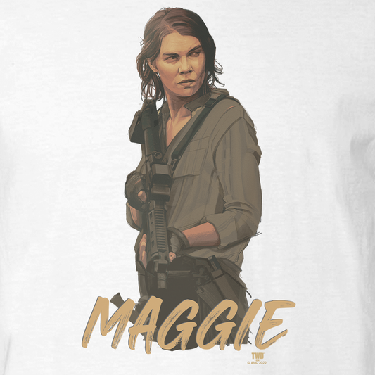 The Walking Dead Season 11 Maggie Adult Short Sleeve T-Shirt-1