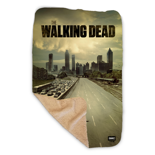 The Walking Dead Season 1 Key Art Sherpa Blanket-0