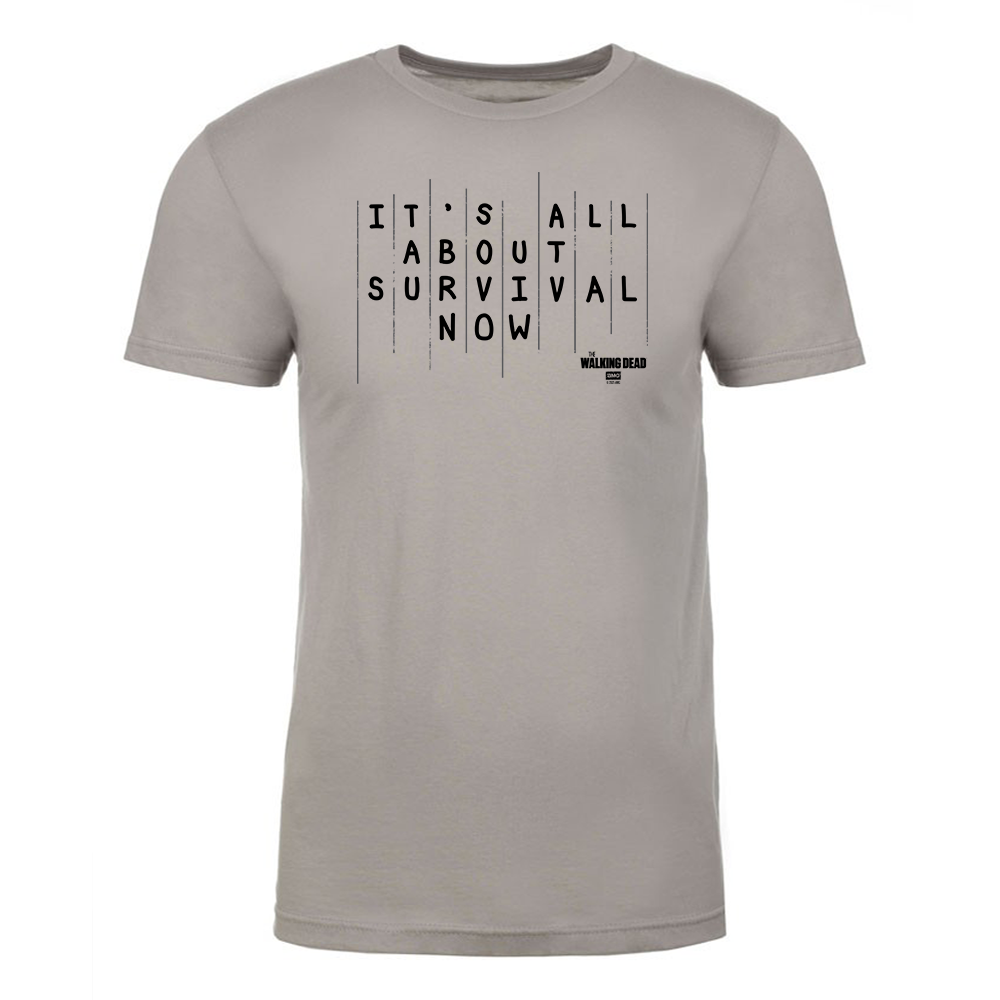 The Walking Dead Rick Season 5 Survival Quote Adult Short Sleeve T-Shirt