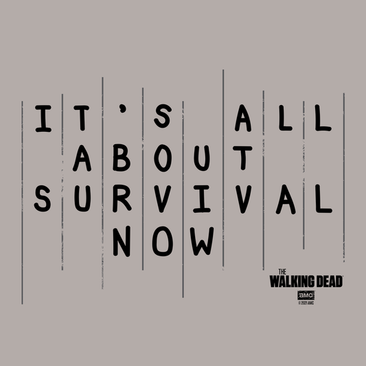 The Walking Dead Rick Season 5 Survival Quote Adult Short Sleeve T-Shirt-1