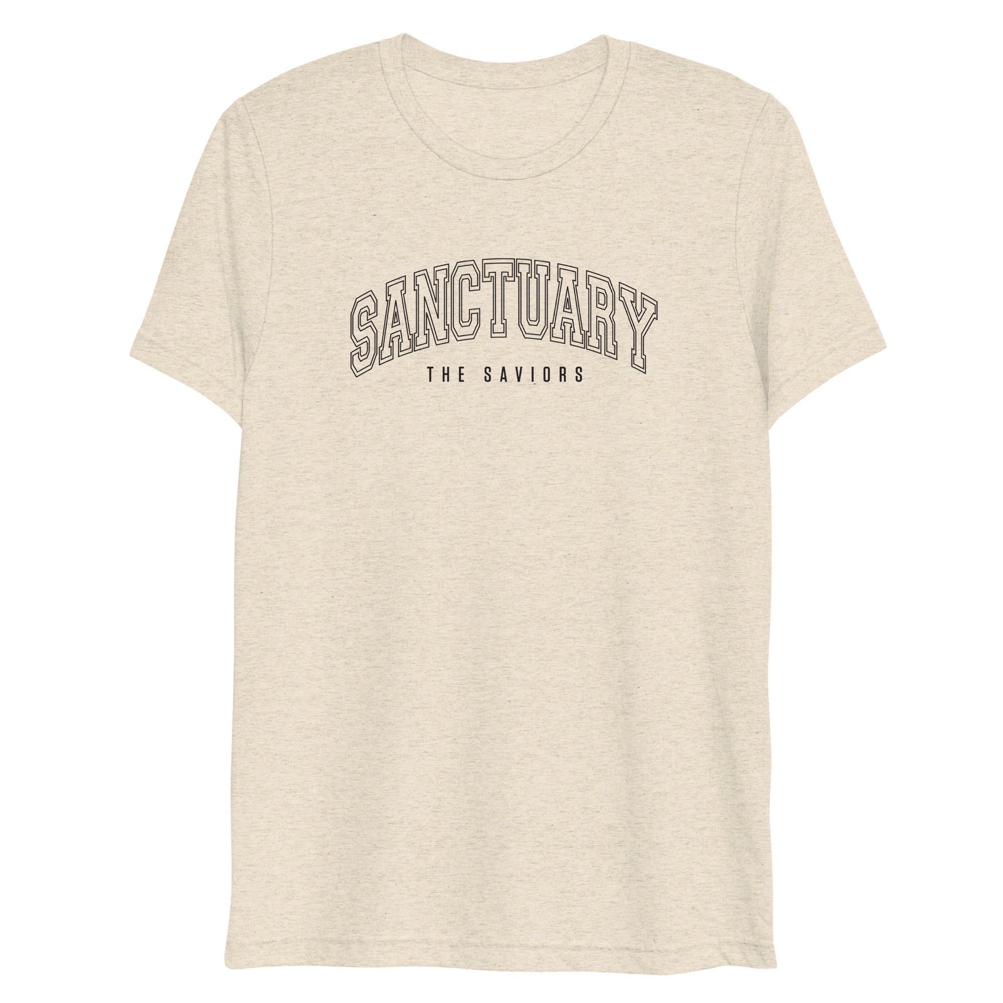The Walking Dead Saviors Collegiate Adult Tri-Blend T-Shirt-0