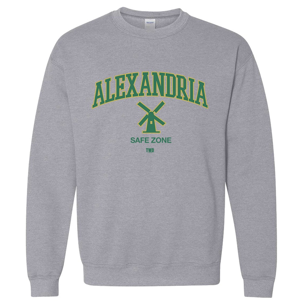 The Walking Dead Alexandria Collegiate Fleece Crewneck Sweatshirt-0