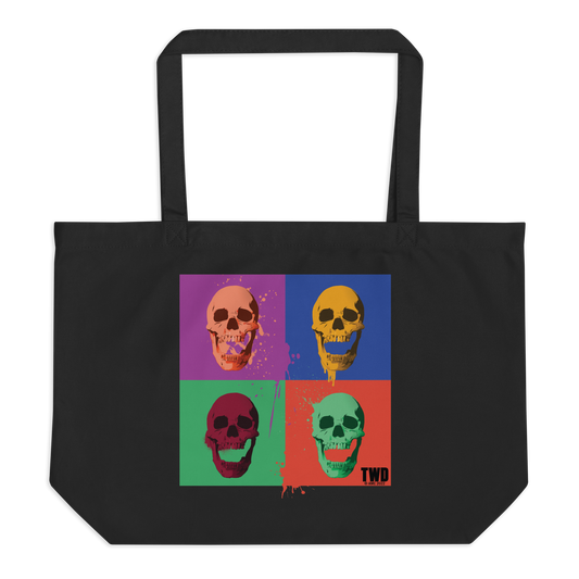 The Walking Dead Skull Pop Large Eco Tote-0