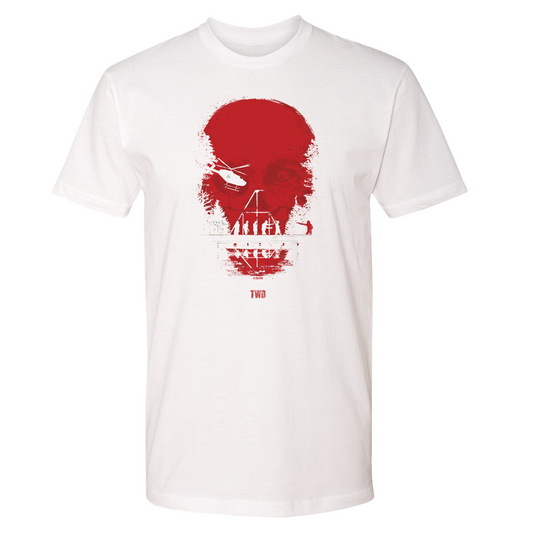 The Walking Dead Skull Adult Short Sleeve T-Shirt-0