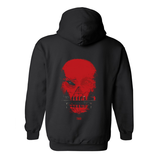 The Walking Dead Skull Fleece Hooded Sweatshirt-4