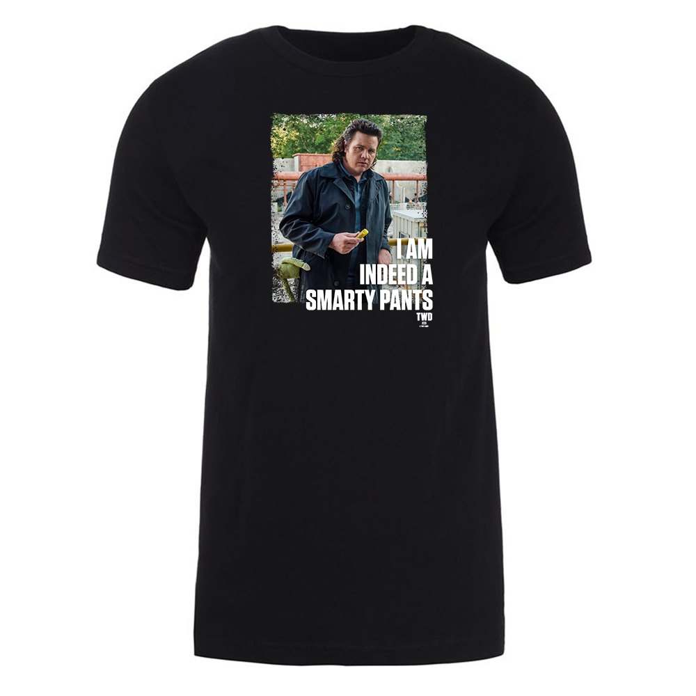 The Walking Dead Eugene Smarty Pants Adult Short Sleeve T-Shirt-0