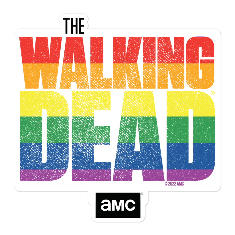 The Walking Dead Stacked Pride Logo Die Cut Sticker-0