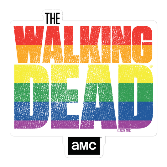 The Walking Dead Stacked Pride Logo Die Cut Sticker-0