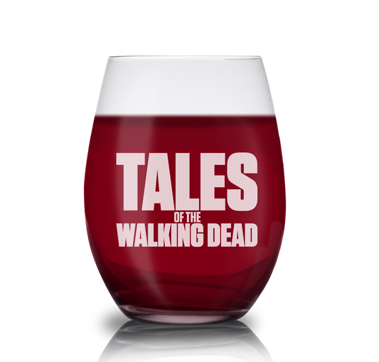 Tales of The Walking Dead Logo Laser Engraved Stemless Wine Glass-0