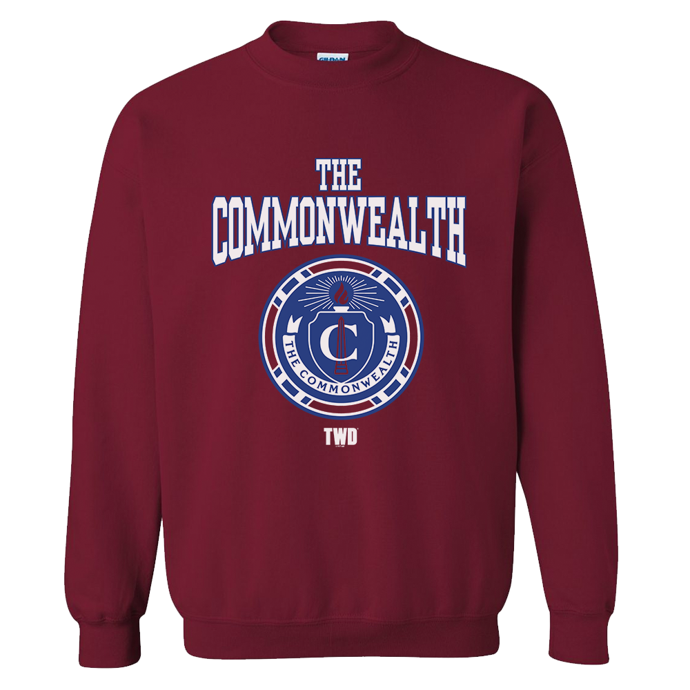 The Walking Dead Commonwealth Collegiate Fleece Crewneck Sweatshirt-0