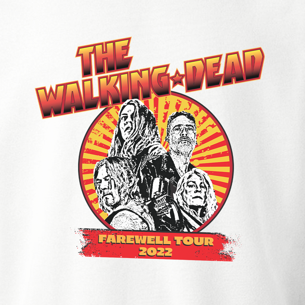 The Walking Dead Farewell Tour Band Fleece Crewneck Sweatshirt-2